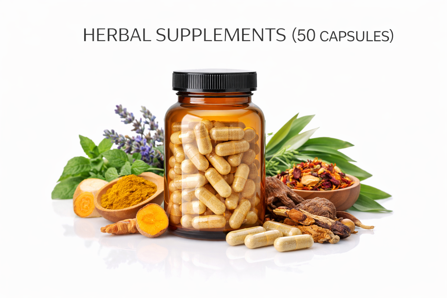 HERBAL SUPPLEMENTS (50 capsules)